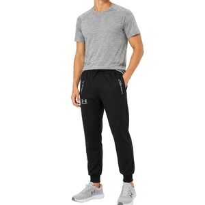 Under Armour Joggers Men Size M Black Athleisure Casual Sweatpants